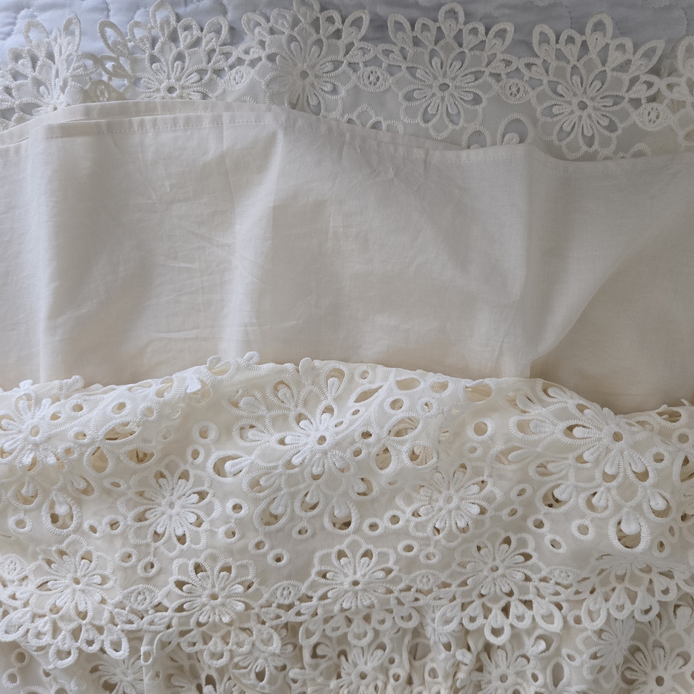 INC International Concepts Cream Floral Lace Mini Skirt - Picture 5 of 5